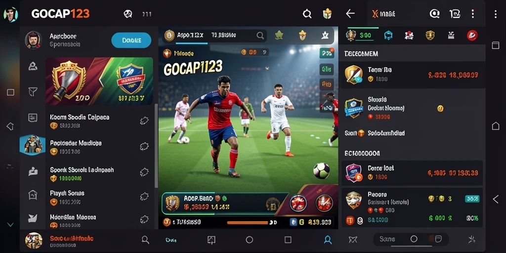 Tampilan gameplay menarik dari aplikasi Sportsbook GOCAP123.