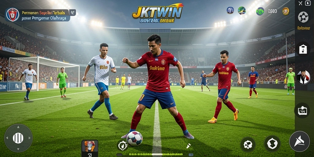 Tampilan gameplay JKTWIN yang menarik dan mendebarkan.