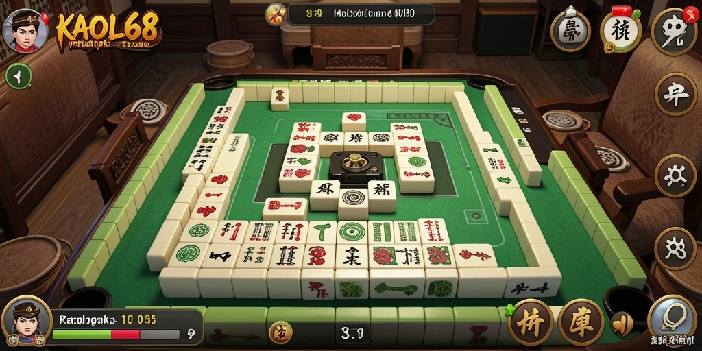 Tampilan gameplay KAOL68 yang menarik dan menantang dalam permainan Mahjong.