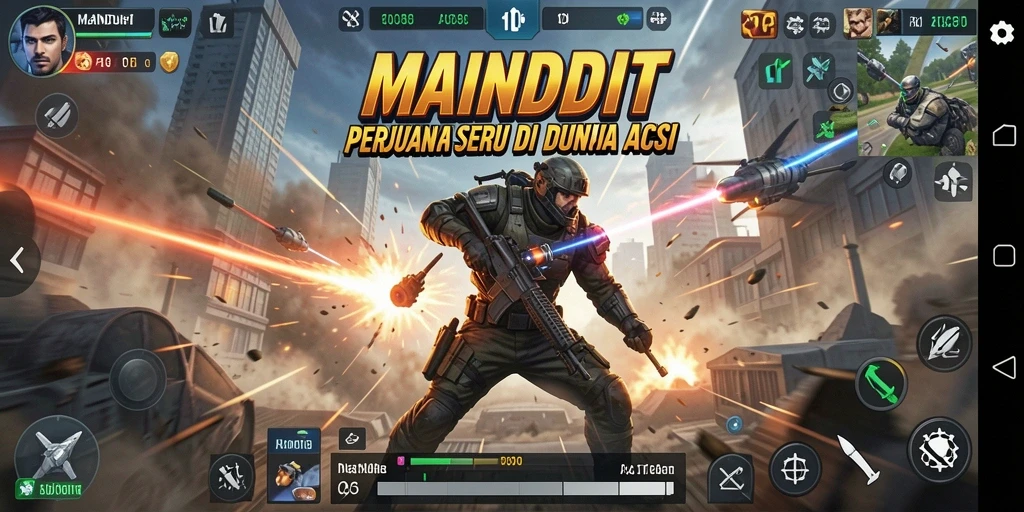 Gameplay seru MAINDUIT dengan aksi mendebarkan setiap detiknya.