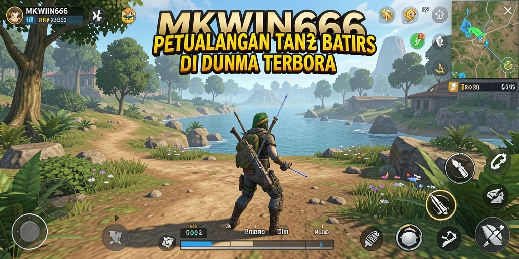 Menampilkan gameplay MKWIN666 dengan dunia terbuka yang luas dan detail.