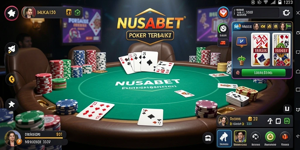 Tampilan gameplay poker yang menarik di NUSABET.