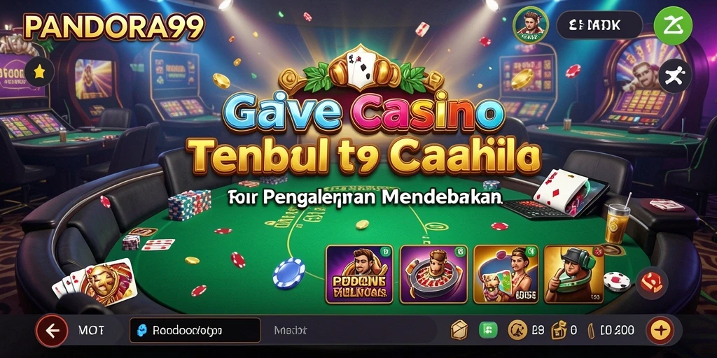 Screenshot gameplay PANDORA99 menampilkan dealer dan pemain secara langsung.