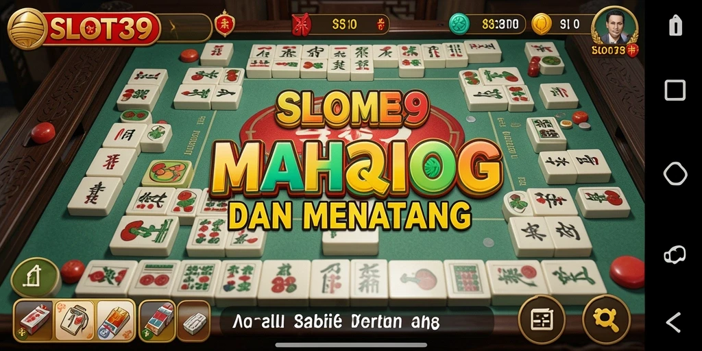 Tampilan gameplay SLOT39 yang menawan dalam permainan Mahjong.