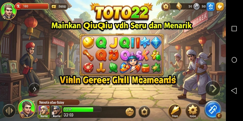 Tampilan gameplay QiuQiu yang seru dan interaktif.