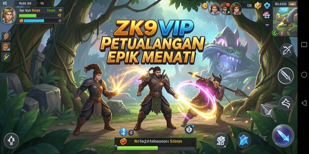 Tampilan gameplay epik ZK9VIP dalam petualangan yang seru.